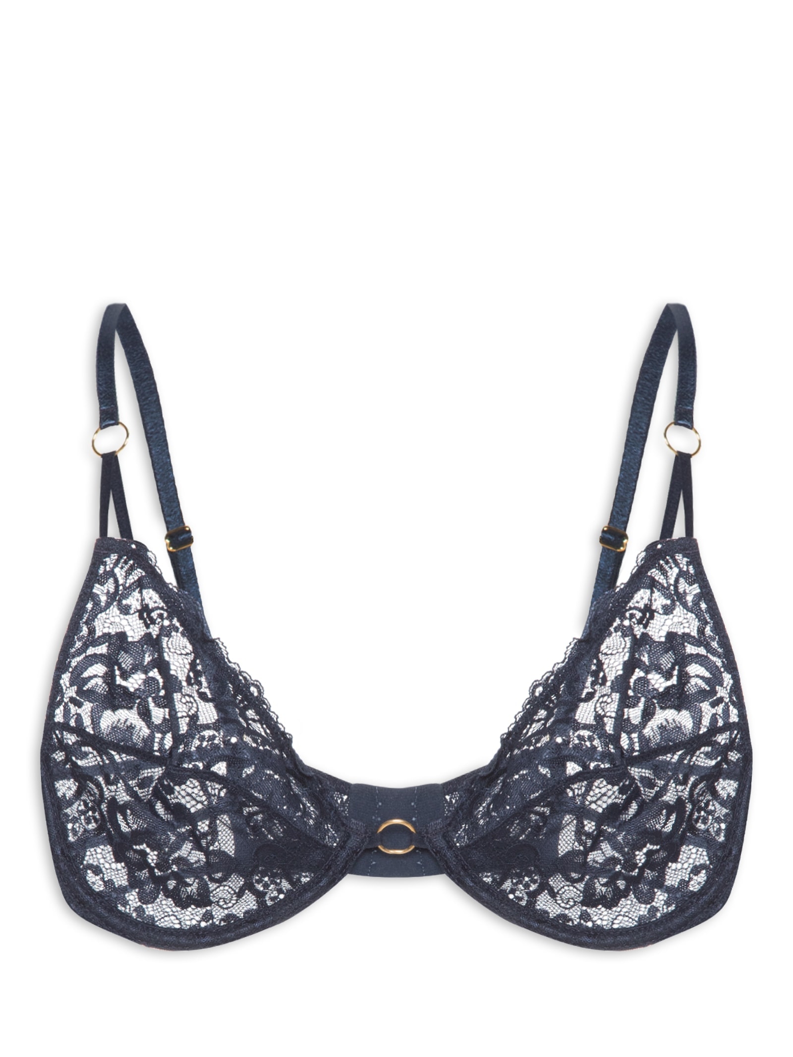 Sutiã Aro Sem Bojo Renda Oliva Azul Jogê