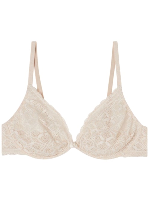 Sutiã Balconette Alessia Em Renda – Bege