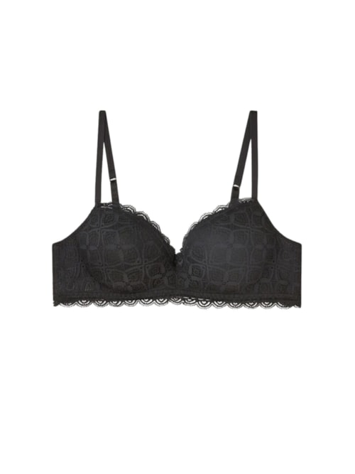 Sutiã Balconette Claudia Em Renda - Preto