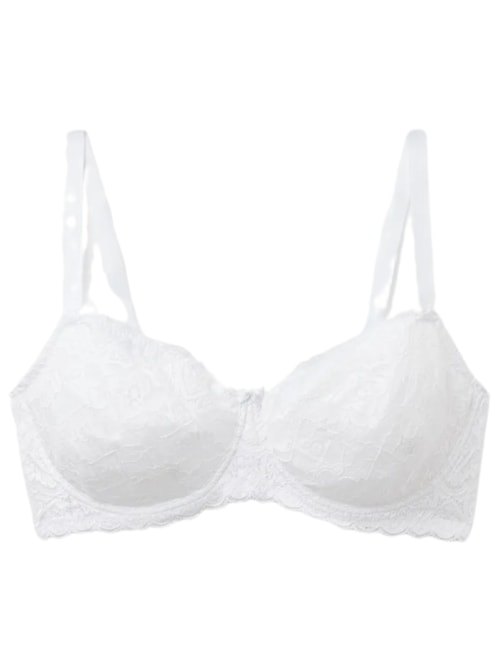 Sutiã Balconette Daniela Em Renda – Branco