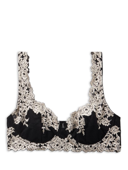 Sutiã Balconette Daniela Pretty Flowers – Preto