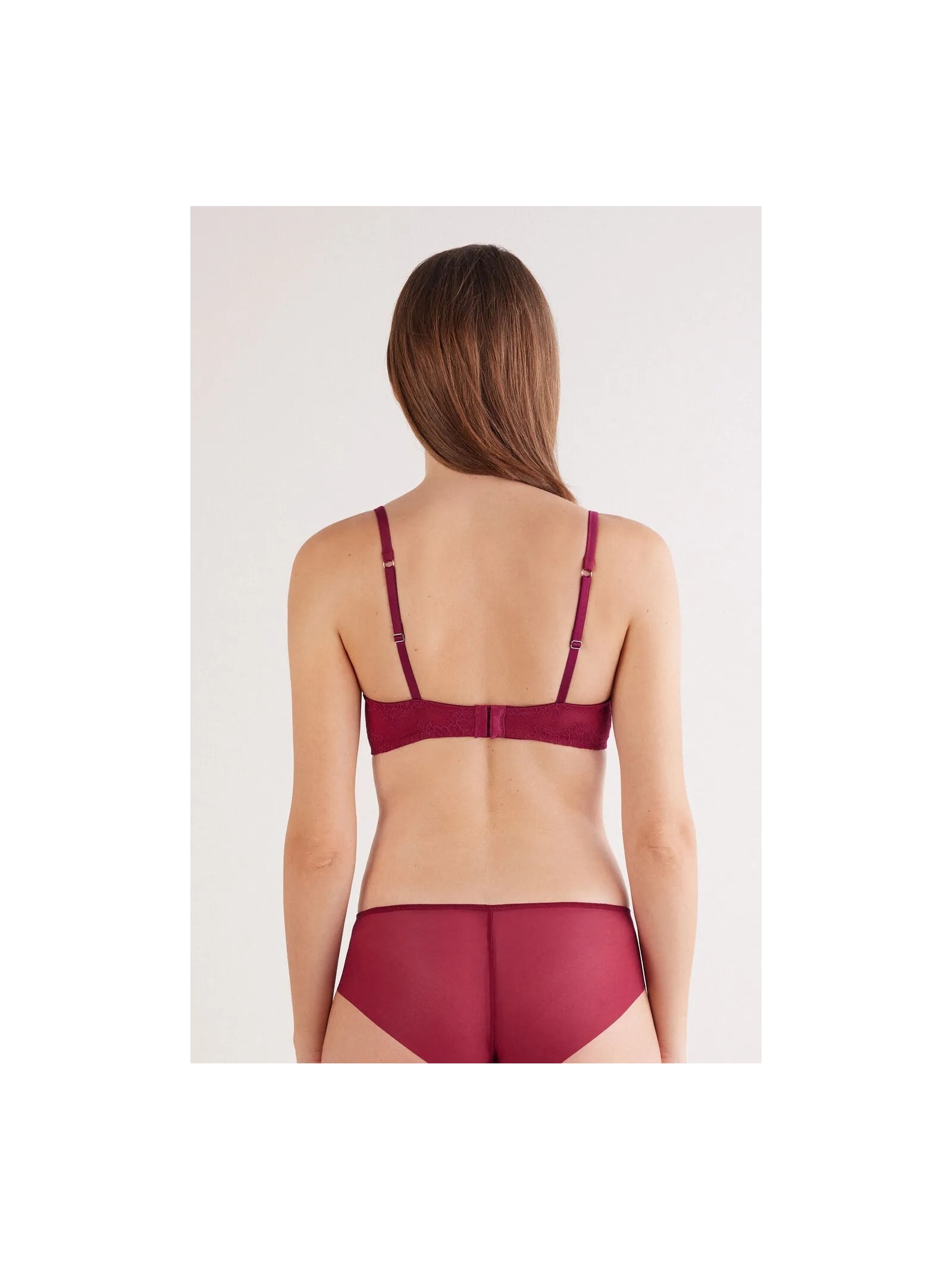 Sutiã Balconette Daniela Sheer Glamour Bordô Intimissimi