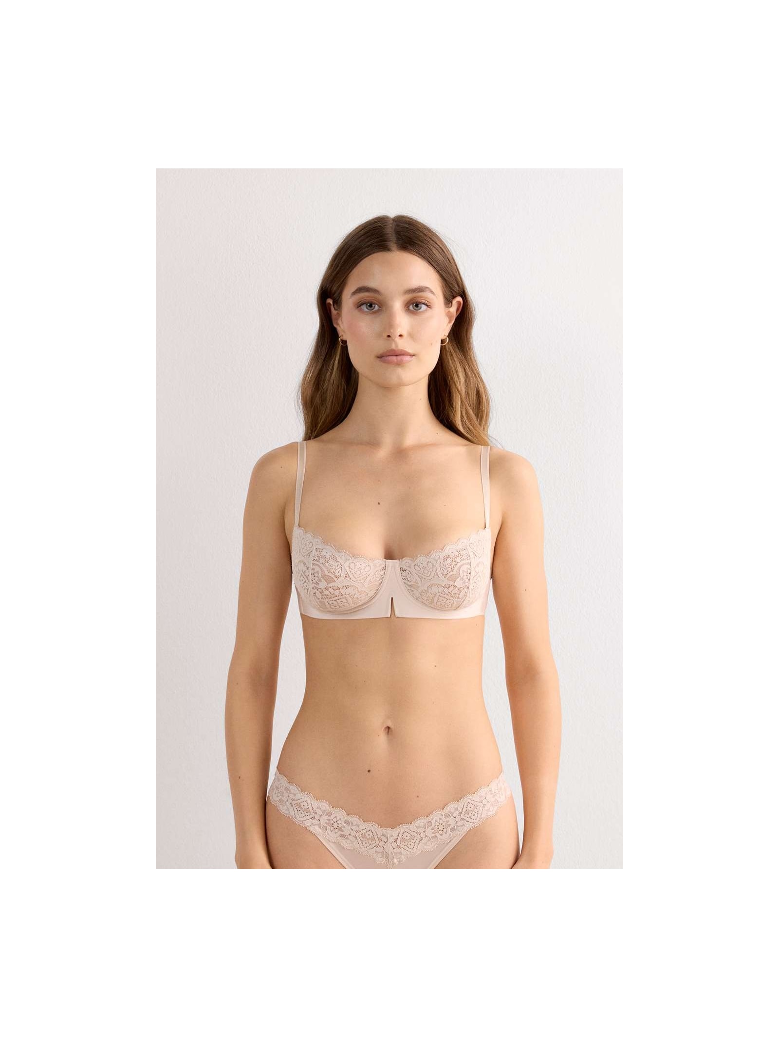 Sutiã Balconette Denise Em Renda Off-White Intimissimi