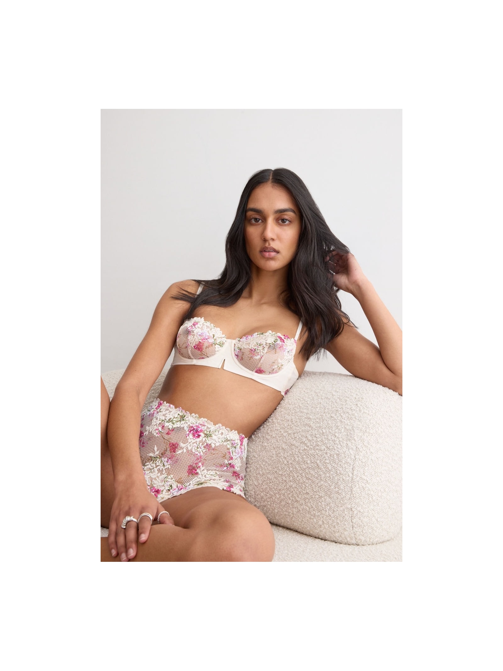 Sutiã Balconette Denise Pretty Flowers Rosa Intimissimi