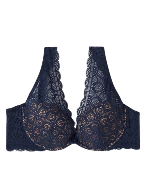 Sutiã Balconette Elena Em Renda – Azul