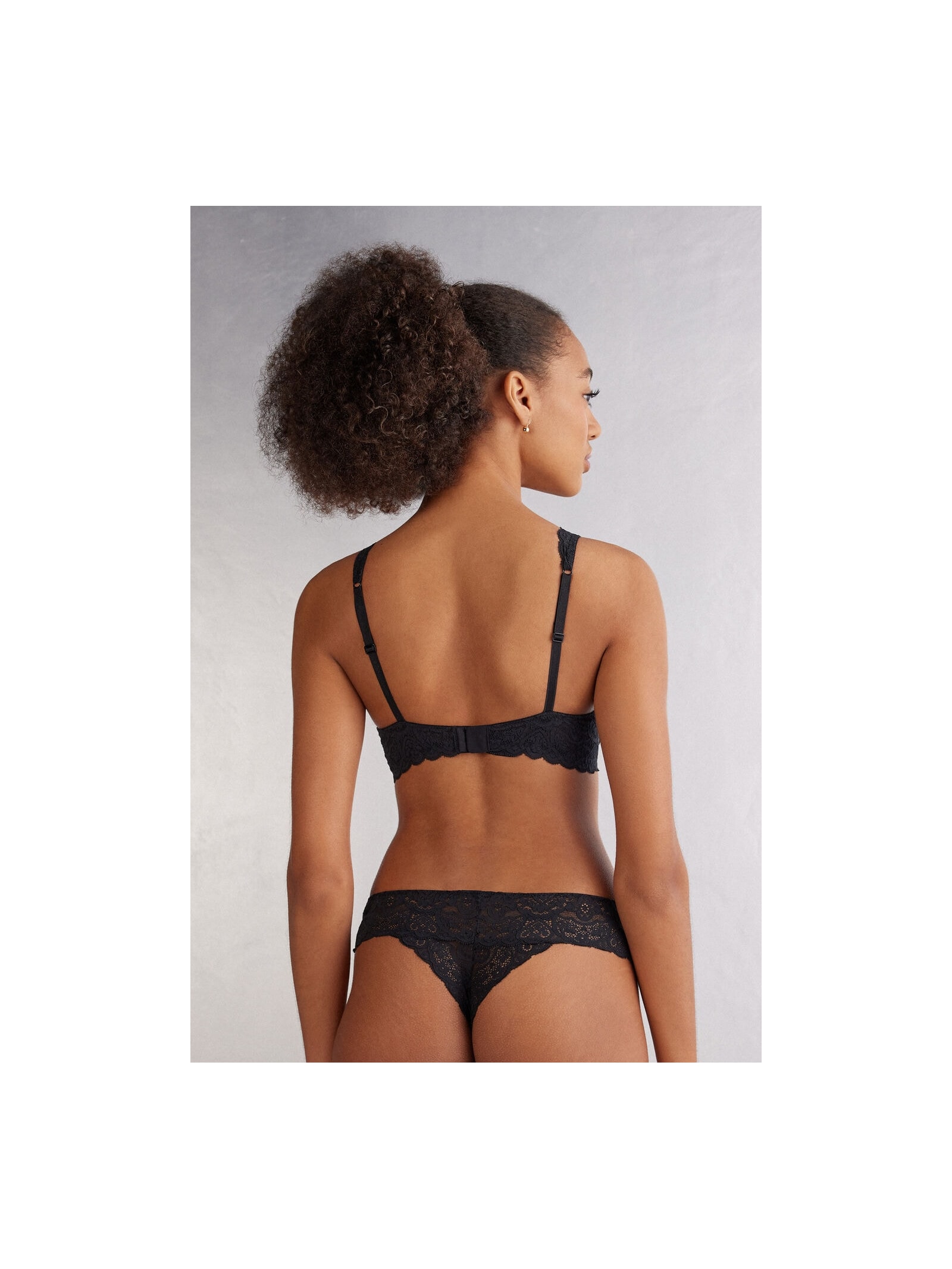 Sutiã Balconette Elena Em Renda Preto Intimissimi