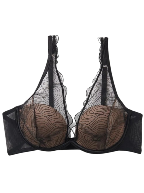 Sutiã Balconette Elena Hypnotic Details – Preto