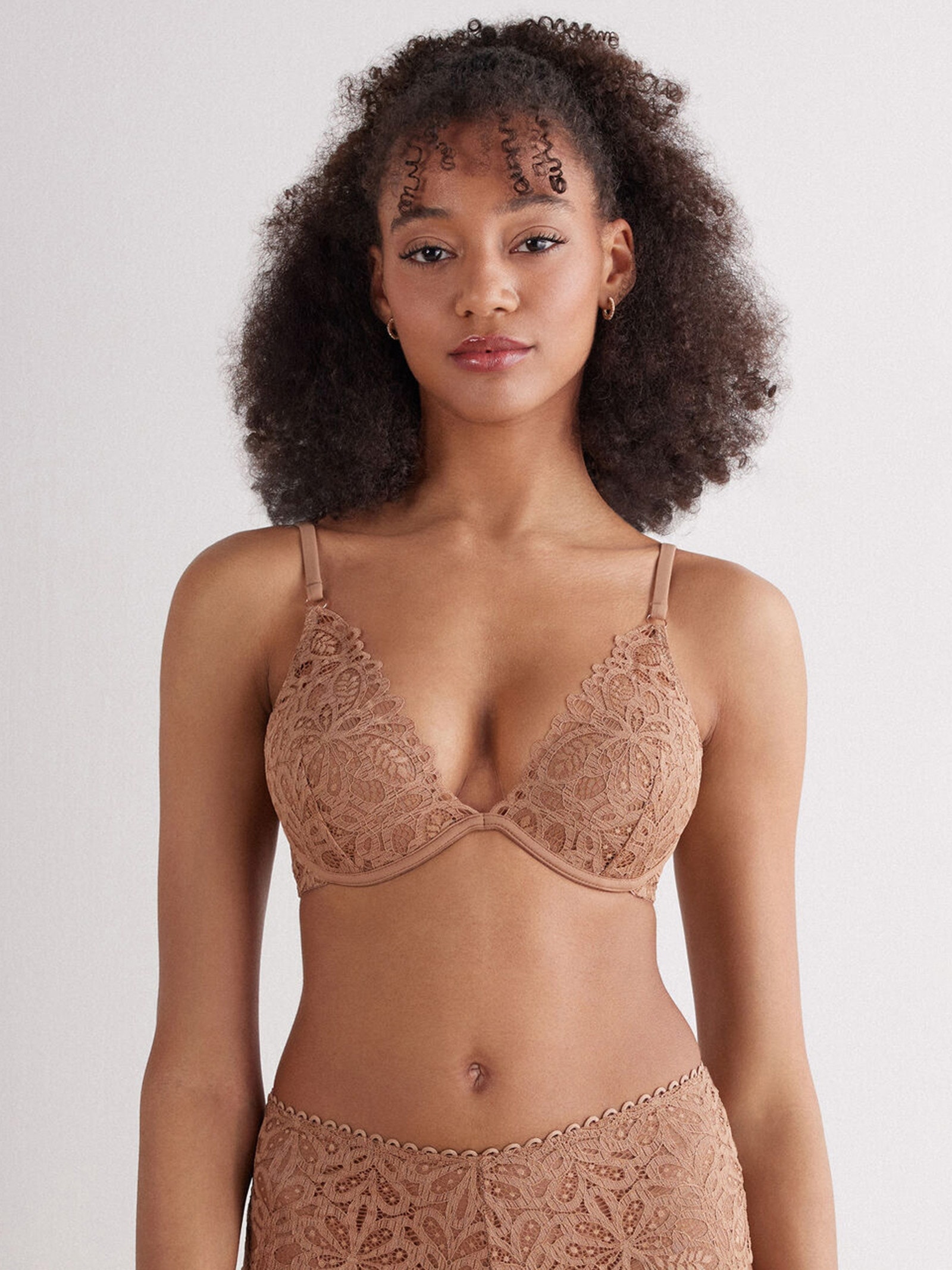 Sutiã Balconette Elena Italian Riviera Marrom Intimissimi