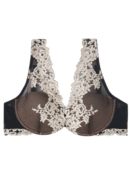 Sutiã Balconette Elena Pretty Flowers – Preto