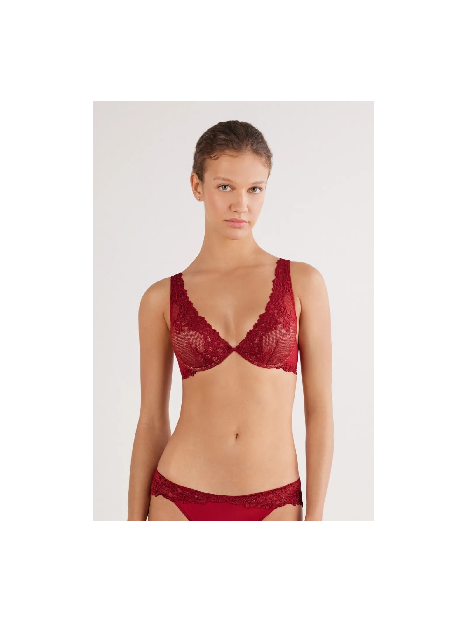 Sutiã Balconette Elena Pretty Flowers Vermelho Intimissimi