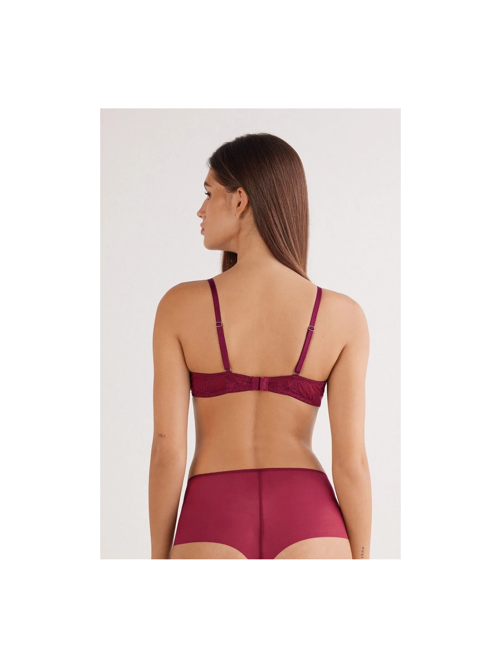 Sutiã Balconette Elena Sheer Glamour Bordô Intimissimi