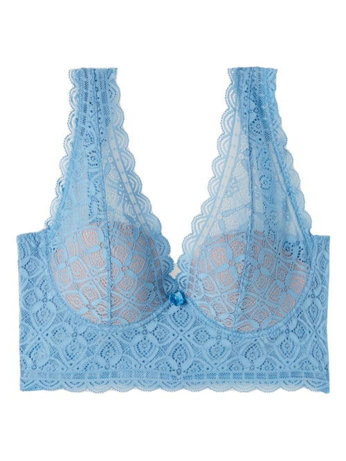 Sutiã Balconette Eleonora Em Renda - Azul