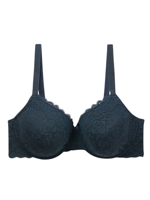 Sutiã Balconette Francesca Em Renda – Azul