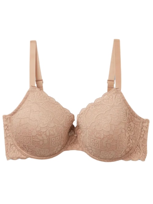 Sutiã Balconette Francesca Em Renda – Bege