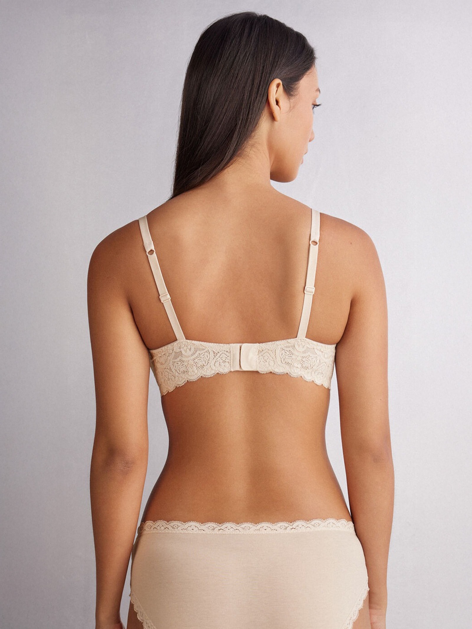 Sutiã Balconette Francesca Em Renda Off-White Intimissimi