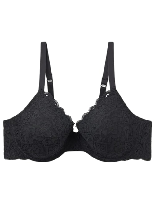 Sutiã Balconette Francesca Em Renda – Preto