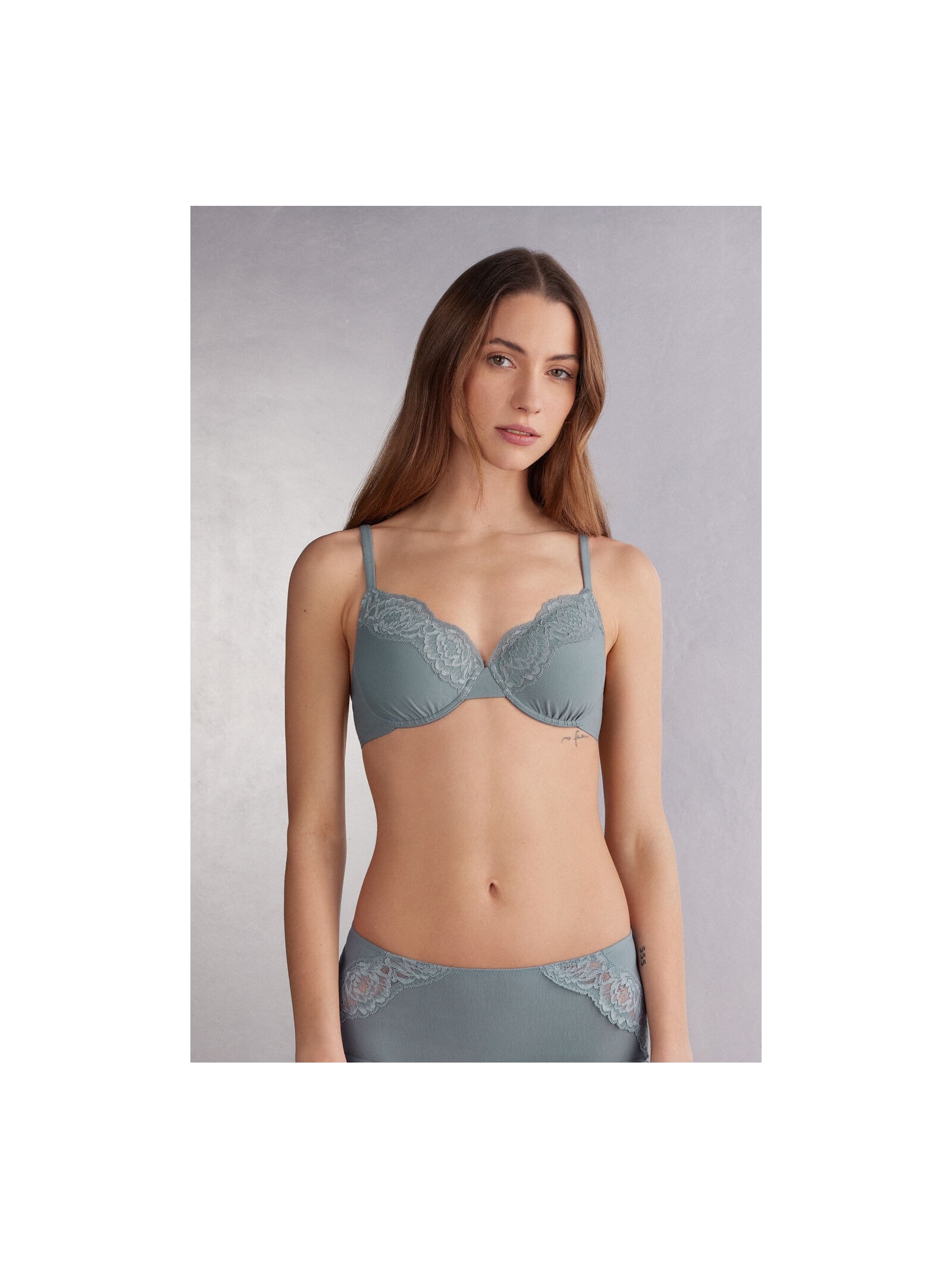 Sutiã Balconette Francesca Embrace Simplicity Azul Intimissimi