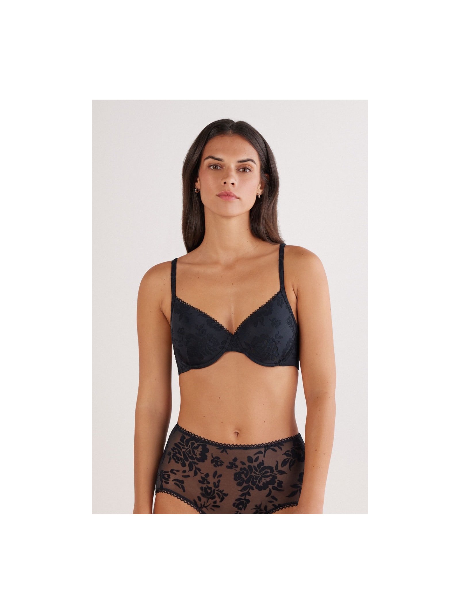 Sutiã Balconette Francesca Softer Than a Kiss Preto Intimissimi