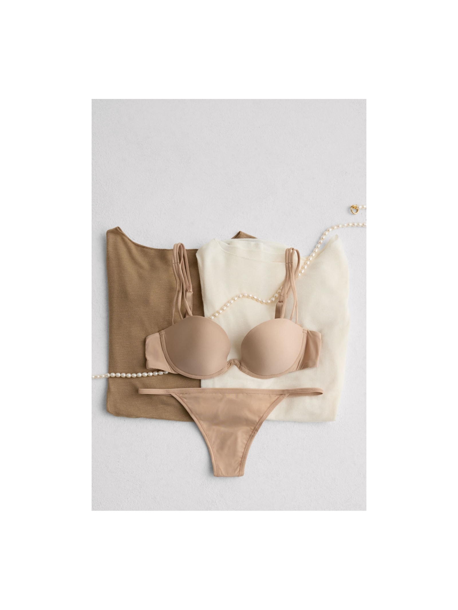 Sutiã Balconette Ilenia Em Microfibra Ultralight Bege Intimissimi