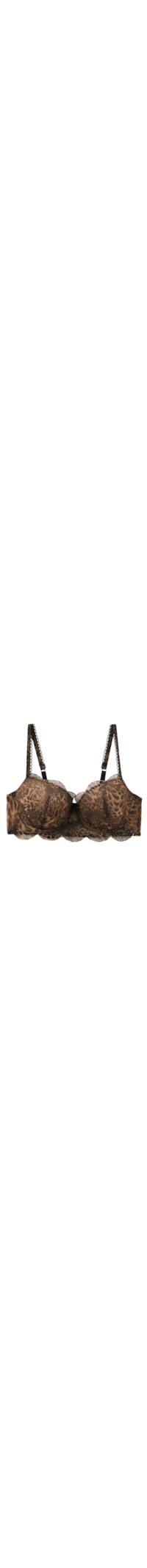 Sutiã Balconette Sofia Animal Print Always Glamorous - Marrom