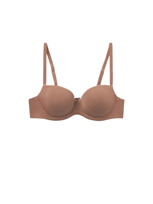 Sutiã Balconette Sofia Em Algodão Ultralight – Marrom