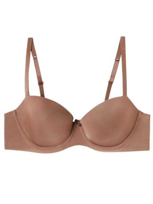 Sutiã Balconette Sofia Em Microfibra Ultralight - Marrom