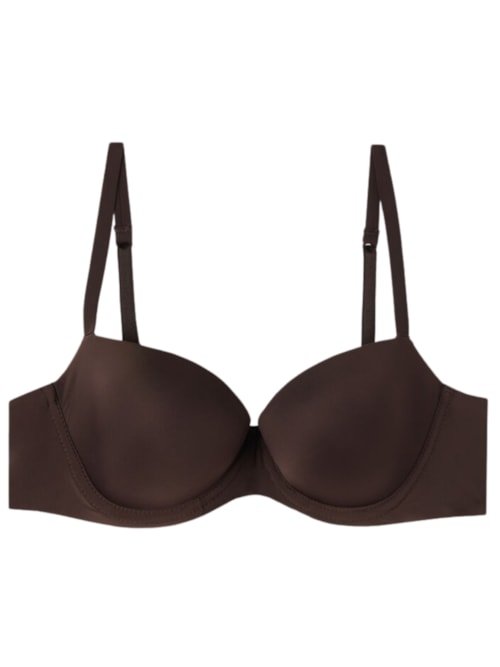 Sutiã Balconette Sofia Em Microfibra Ultralight - Marrom