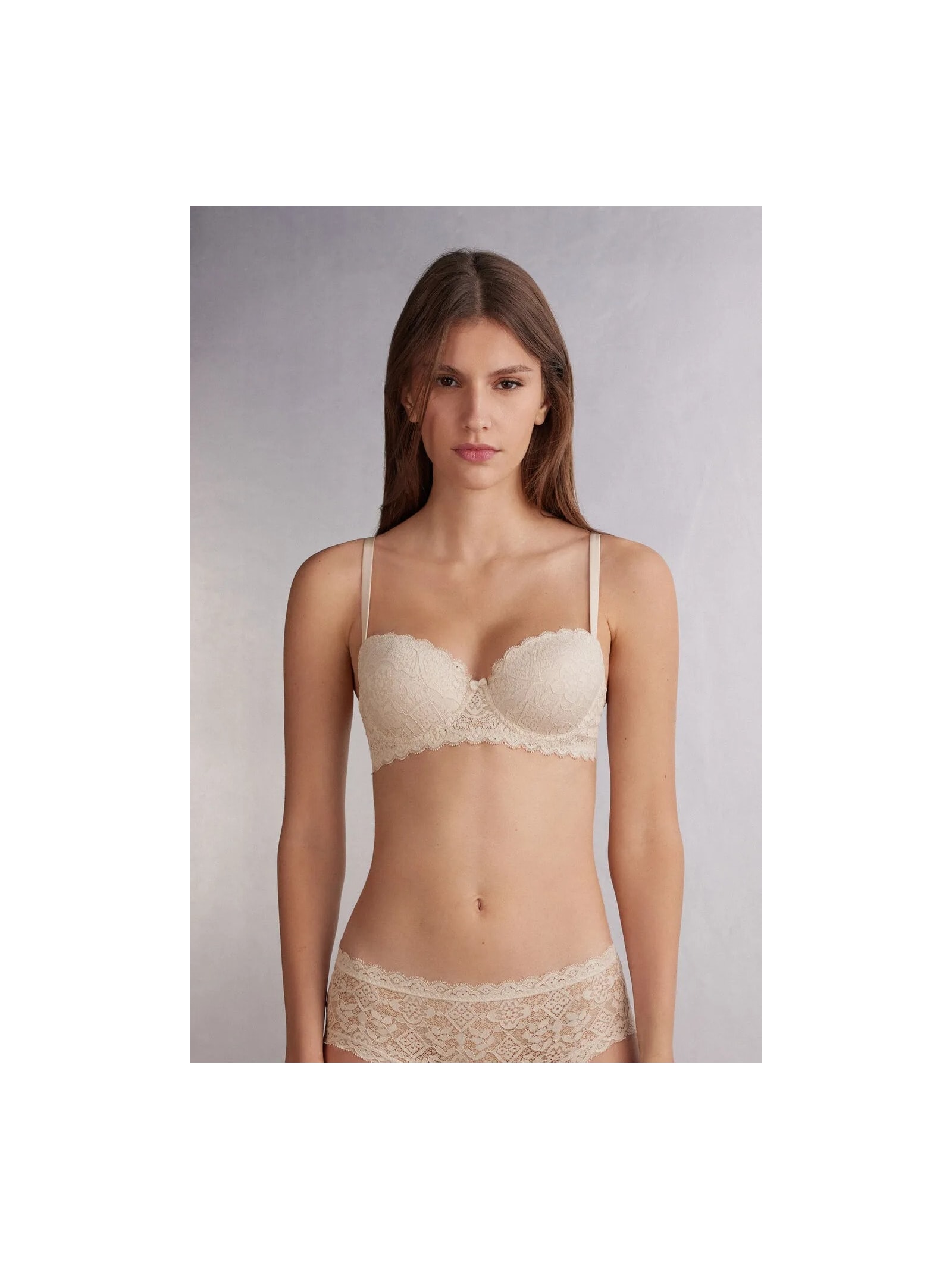 Sutiã Balconette Sofia Em Renda Off-White Intimissimi