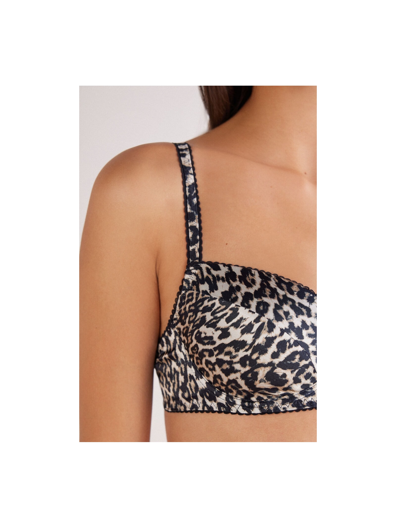 Sutiã Balconette Sofia Em Seda a Moment Of Glamour Marrom Intimissimi