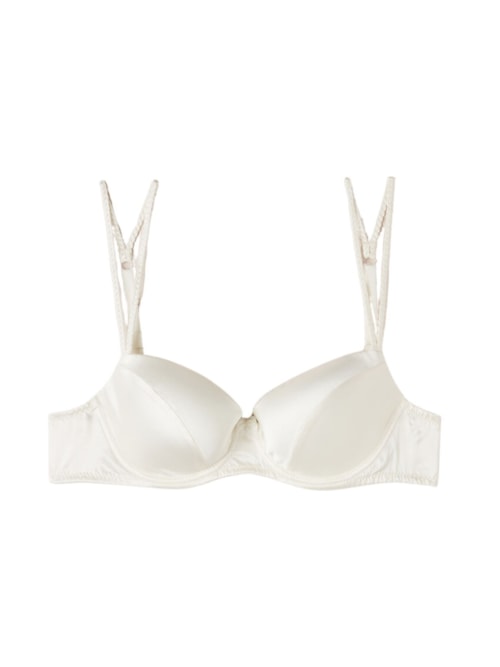 Sutiã Balconette Sofia Em Seda – Off-White