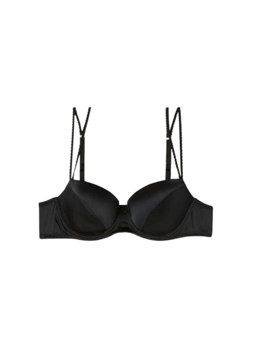Sutiã Balconette Sofia Em Seda – Preto