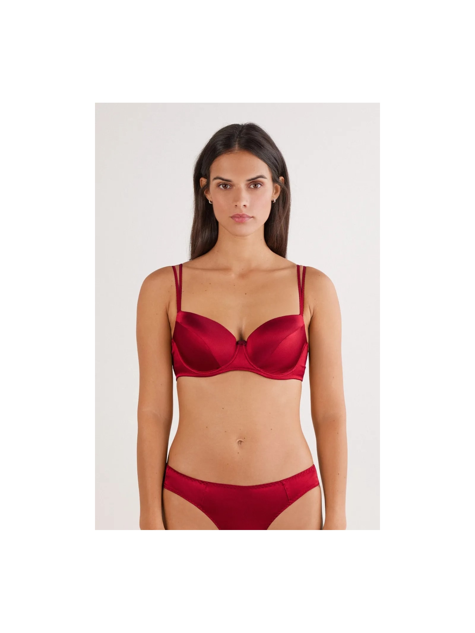 Sutiã Balconette Sofia Em Seda Vermelho Intimissimi