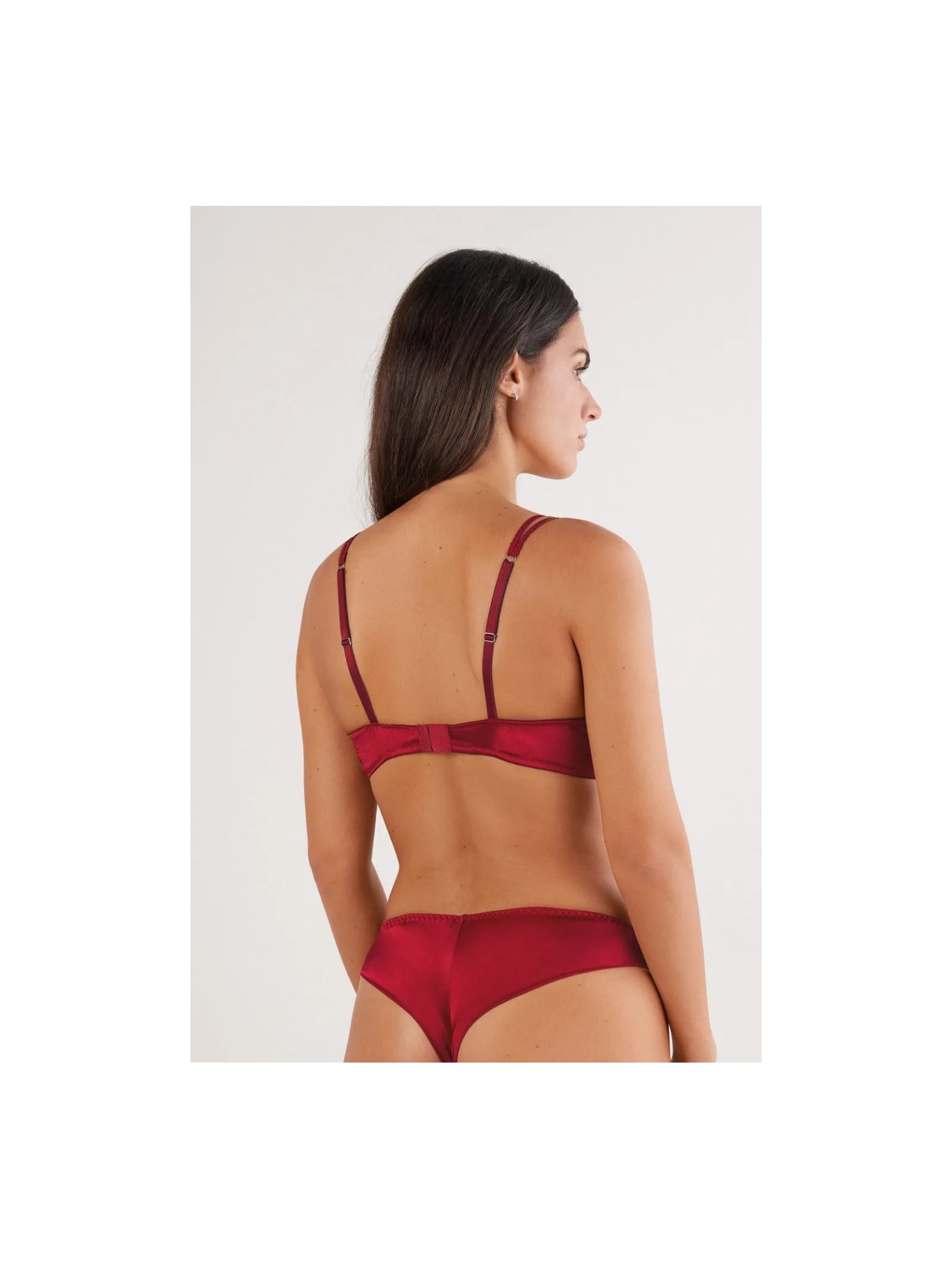 Sutiã Balconette Sofia Em Seda Vermelho Intimissimi