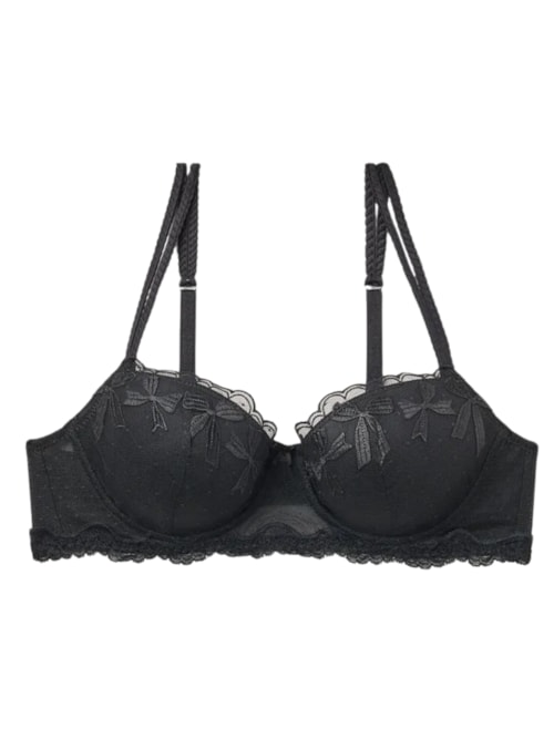 Sutiã Balconette Sofia Frou Frou Romance – Preto