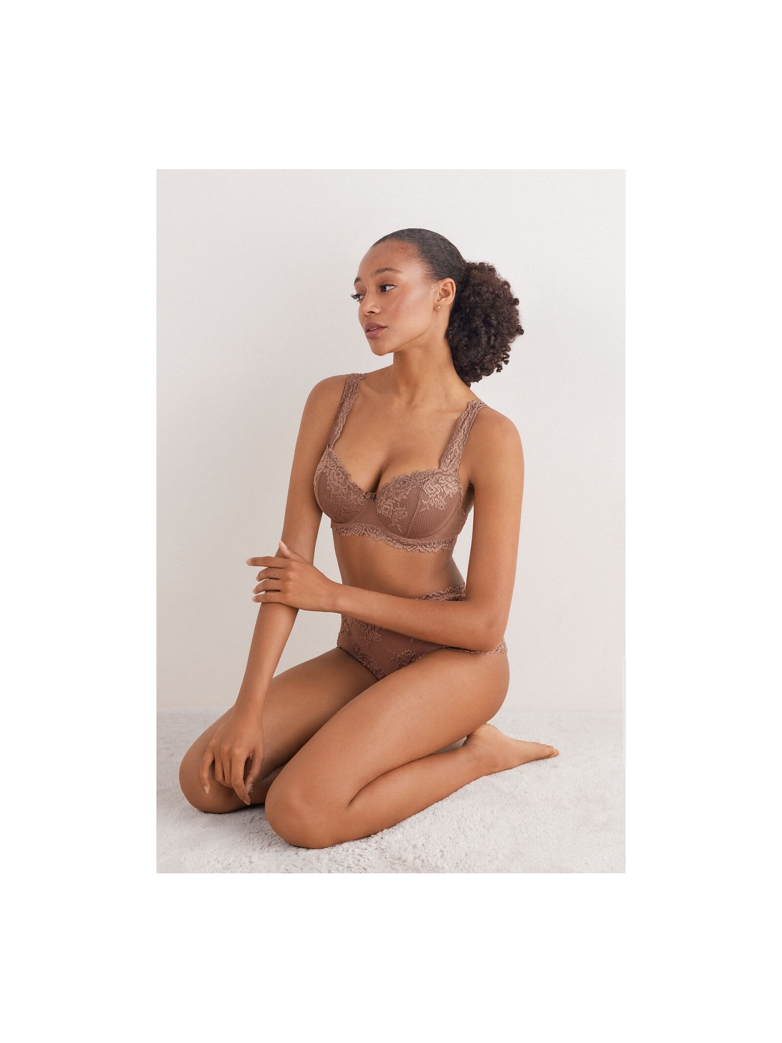 Sutiã Balconette Sofia In Pretty Flowers Marrom Intimissimi