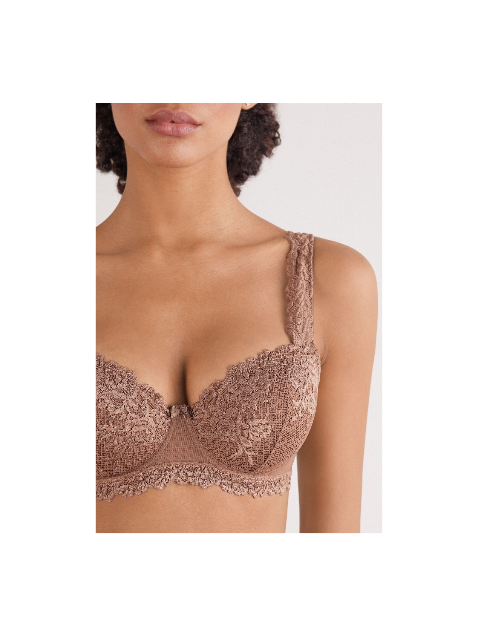 Sutiã Balconette Sofia In Pretty Flowers Marrom Intimissimi