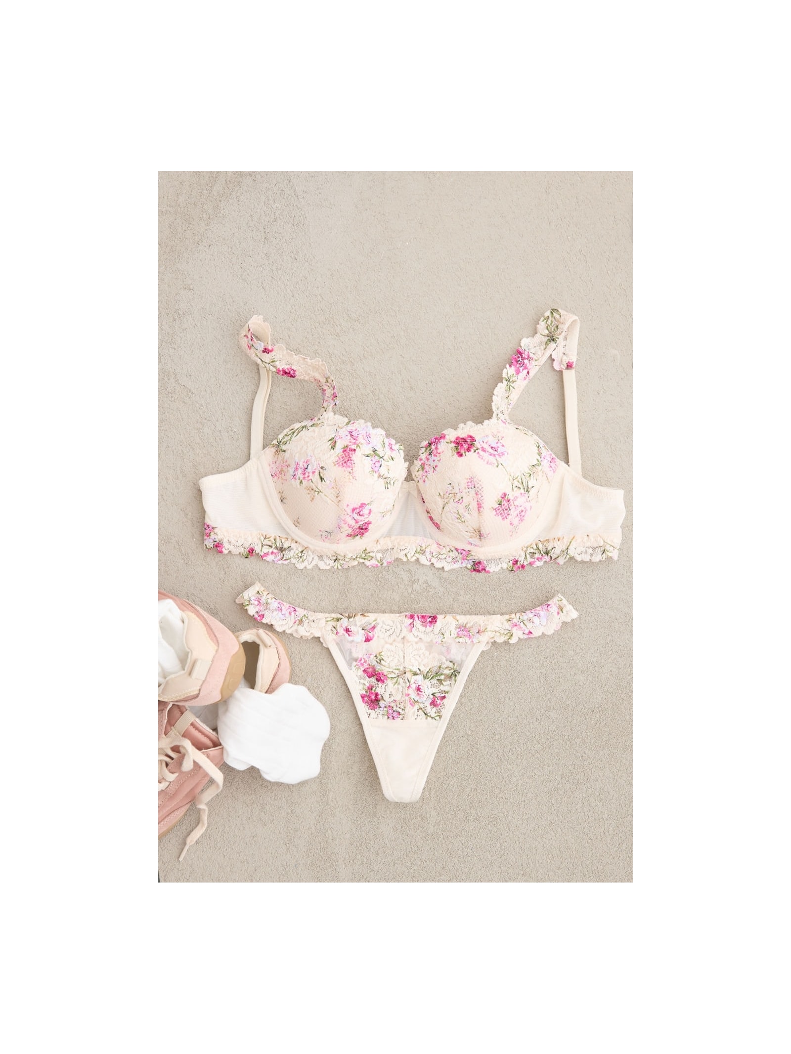 Sutiã Balconette Sofia Pretty Flowers Rosa Intimissimi