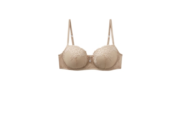 Sutiã Balconette Sofia Silky Flowers - Bege