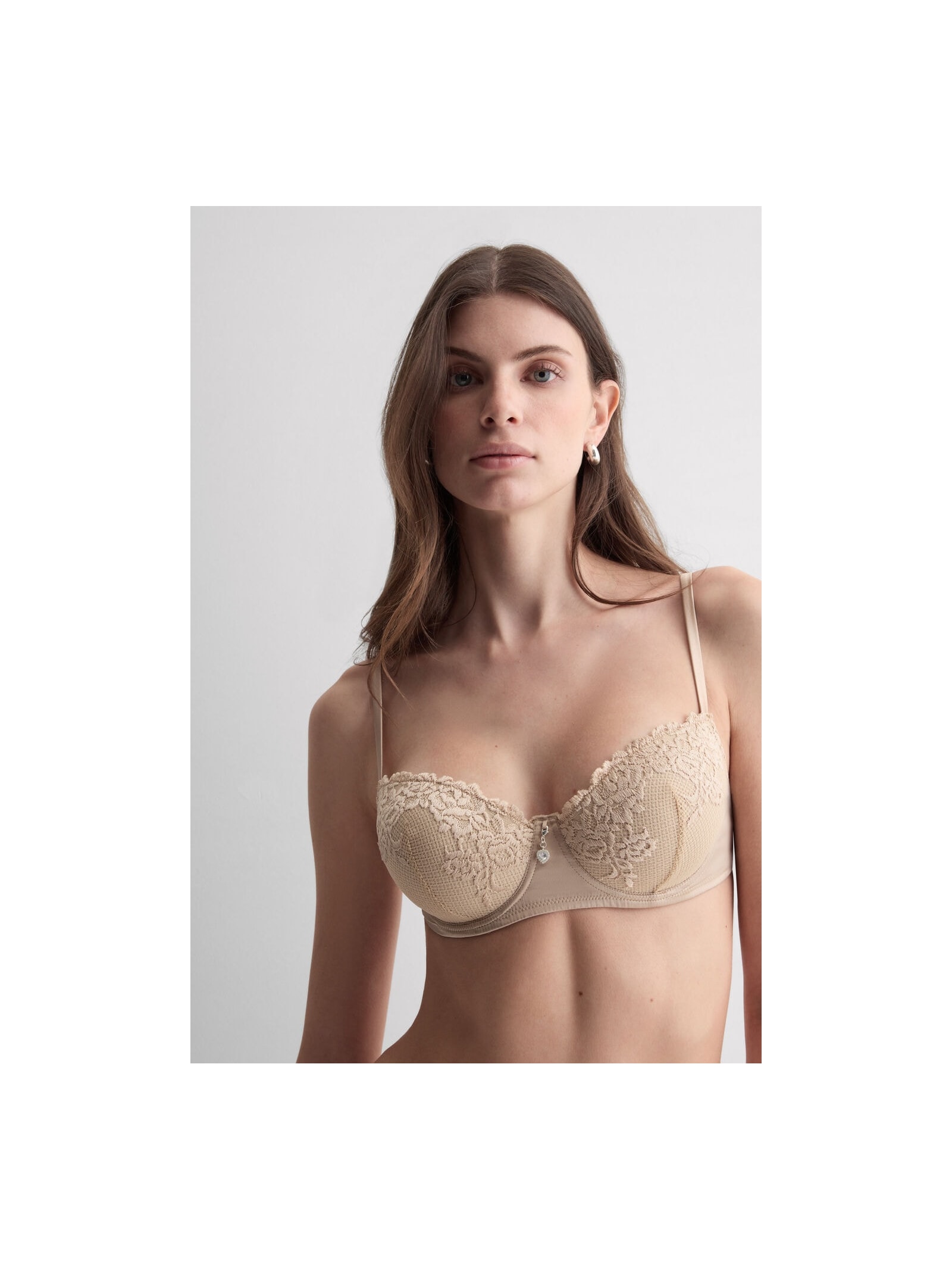 Sutiã Balconette Sofia Silky Flowers Bege Intimissimi