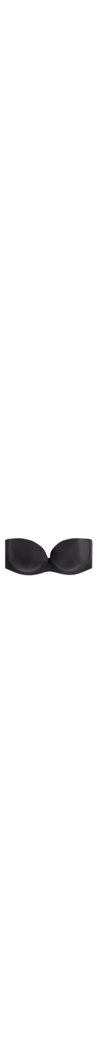 Sutiã Bandeau Anna Em Microfibra Ultralight - Preto