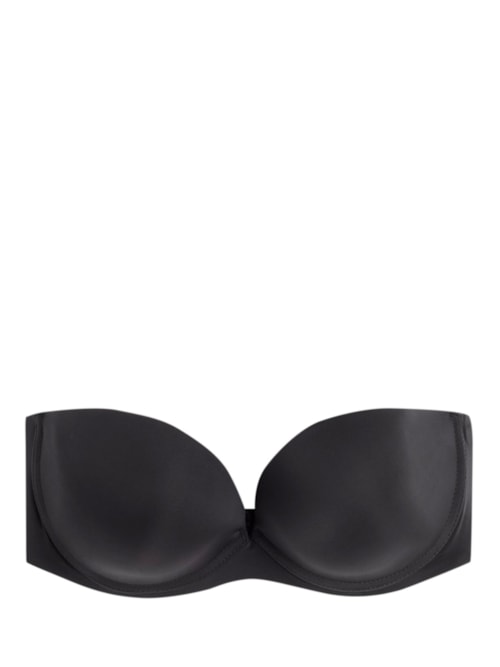 Sutiã Bandeau Anna Em Microfibra Ultralight - Preto
