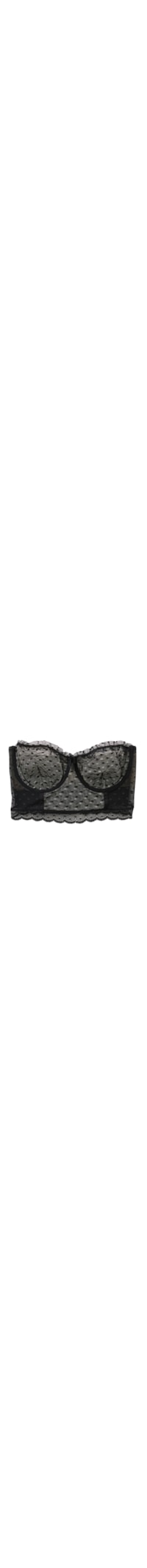 Sutiã Bustier Faixa Cool Elegance - Preto