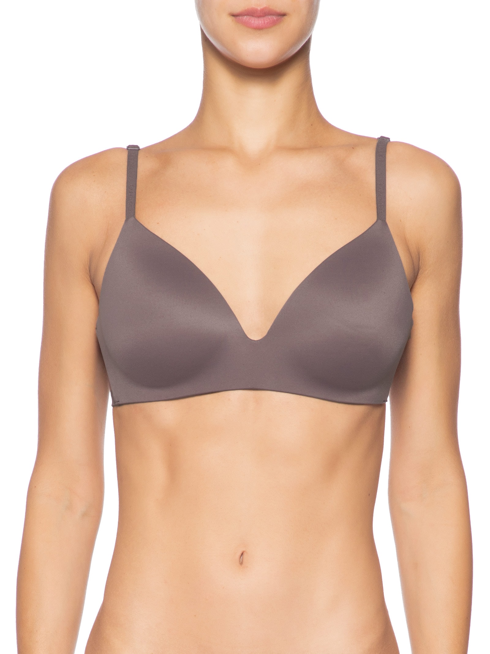 Sutiã Com Bojo Sem Aro Perfectly Fit – Marrom Calvin Klein Underwear