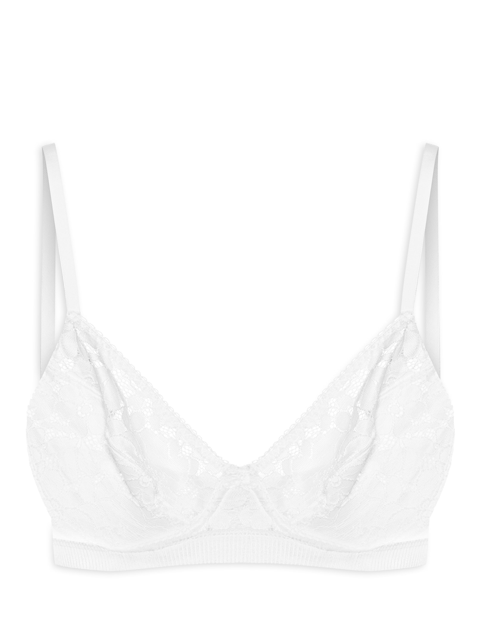 Sutiã Em Renda Floral Branco Hope