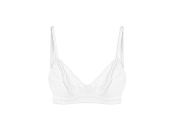 Sutiã Em Renda Floral - Branco