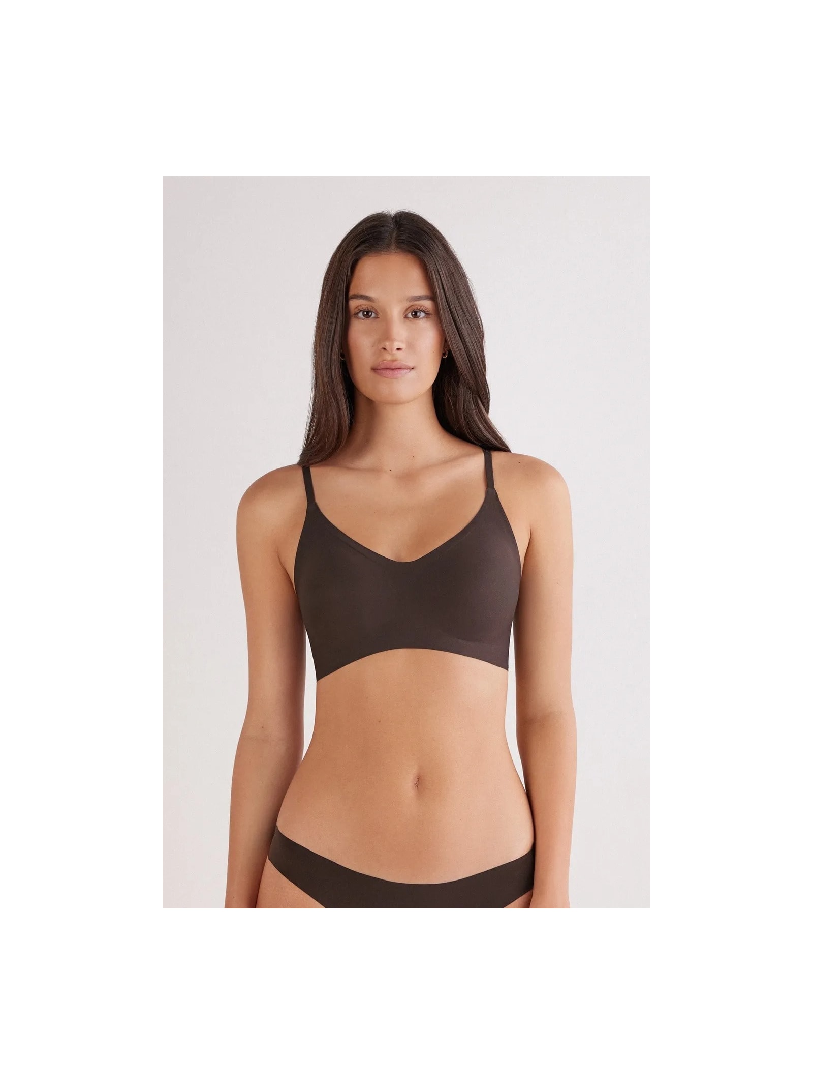 Sutiã Eri Em Microfibra Marrom Intimissimi