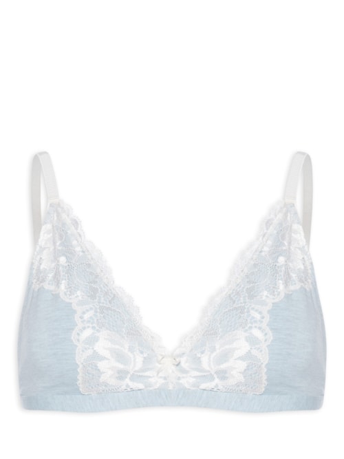 Sutiã Lenço Flower Cotton - Azul