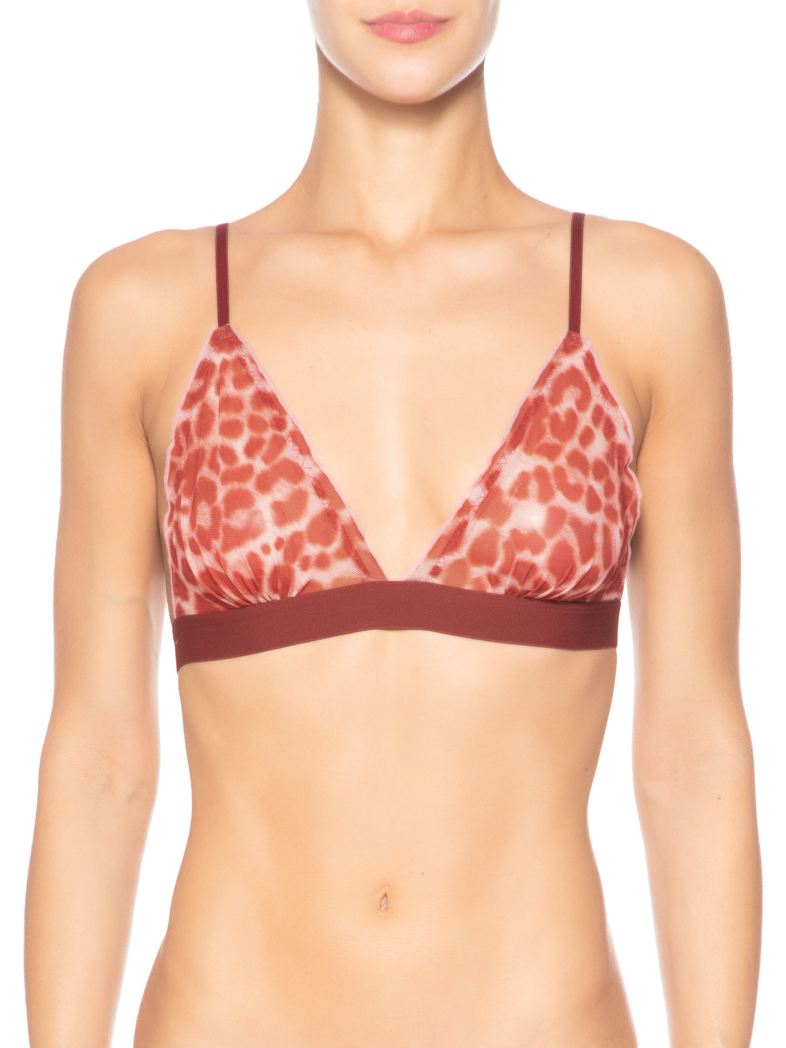 Sutiã Lenço Tule Luciana Vermelho Jogê