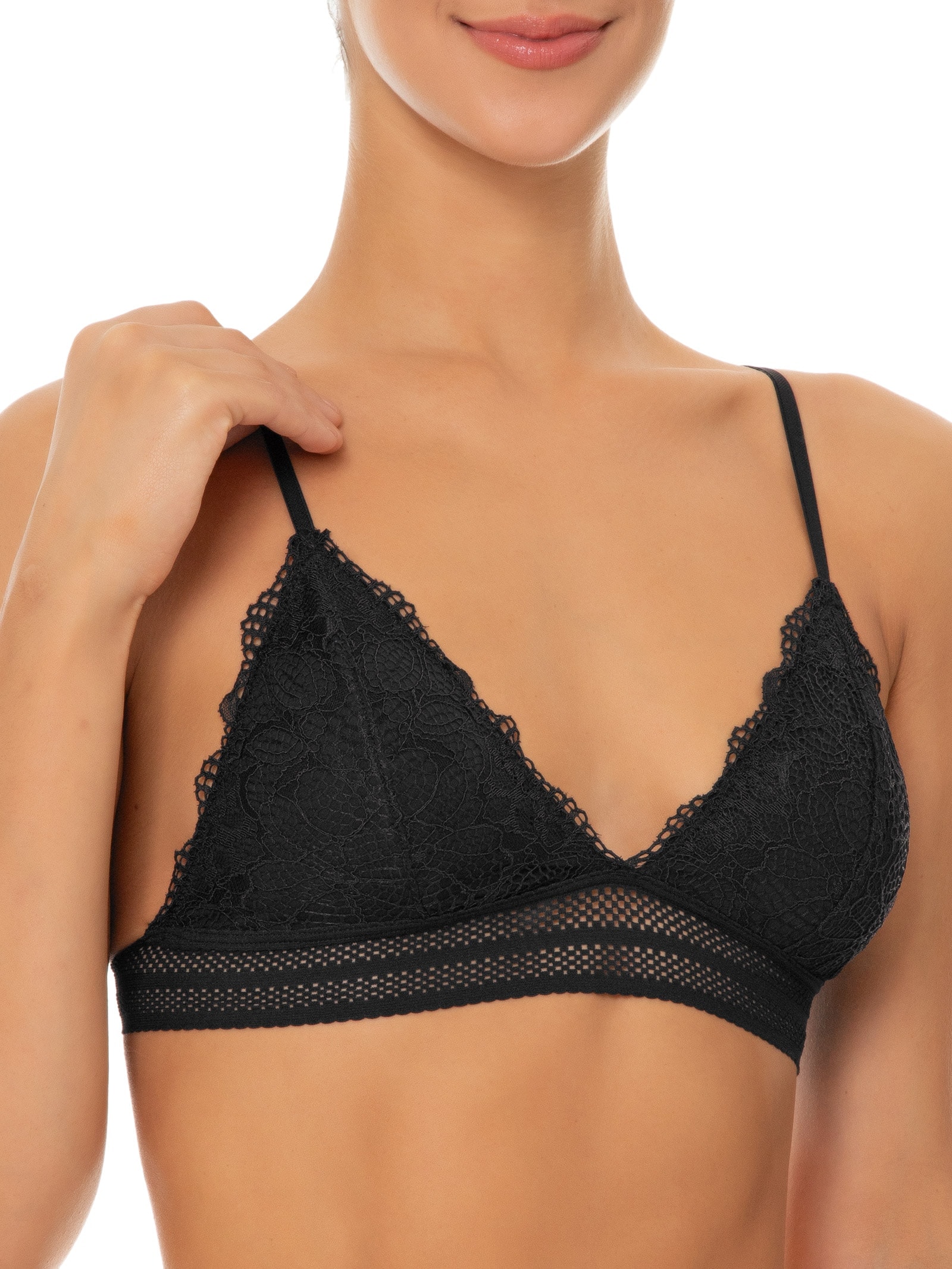 Sutiã Leve Com Bojo Removível Preto Valisere