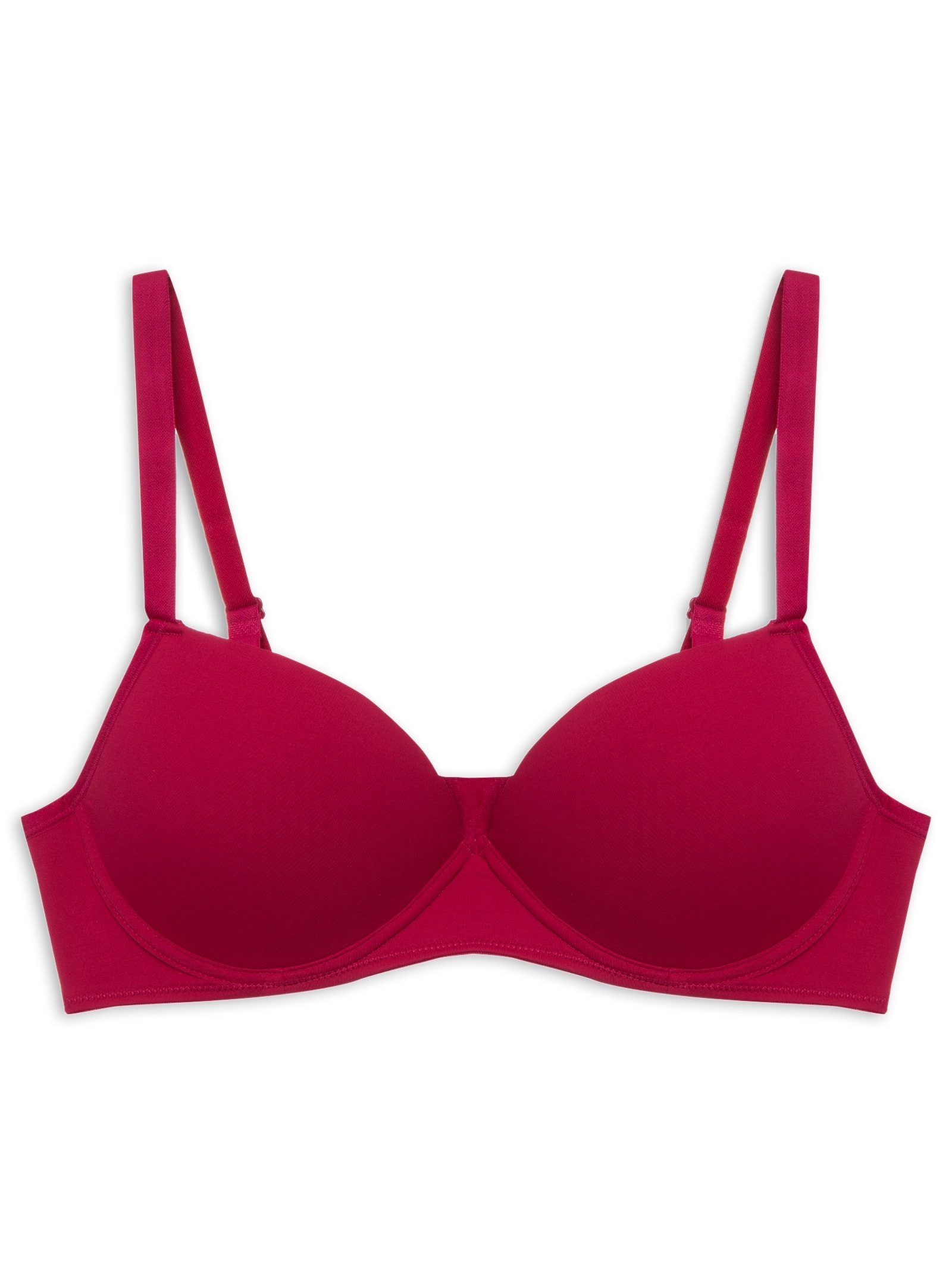 Sutiã Meia-Taça Com Bojo Vinho  Bonjour By Hope